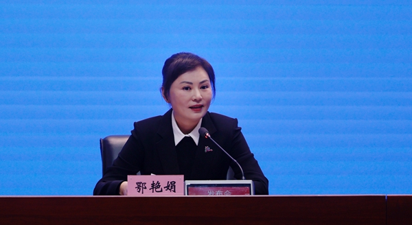 牡丹江市文体广电和旅游局局长鄂艳娟。张澍摄